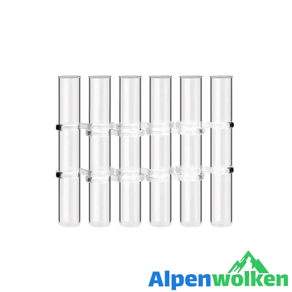 Alpenwolken - Kreative Reagenzglasvase aus Glas