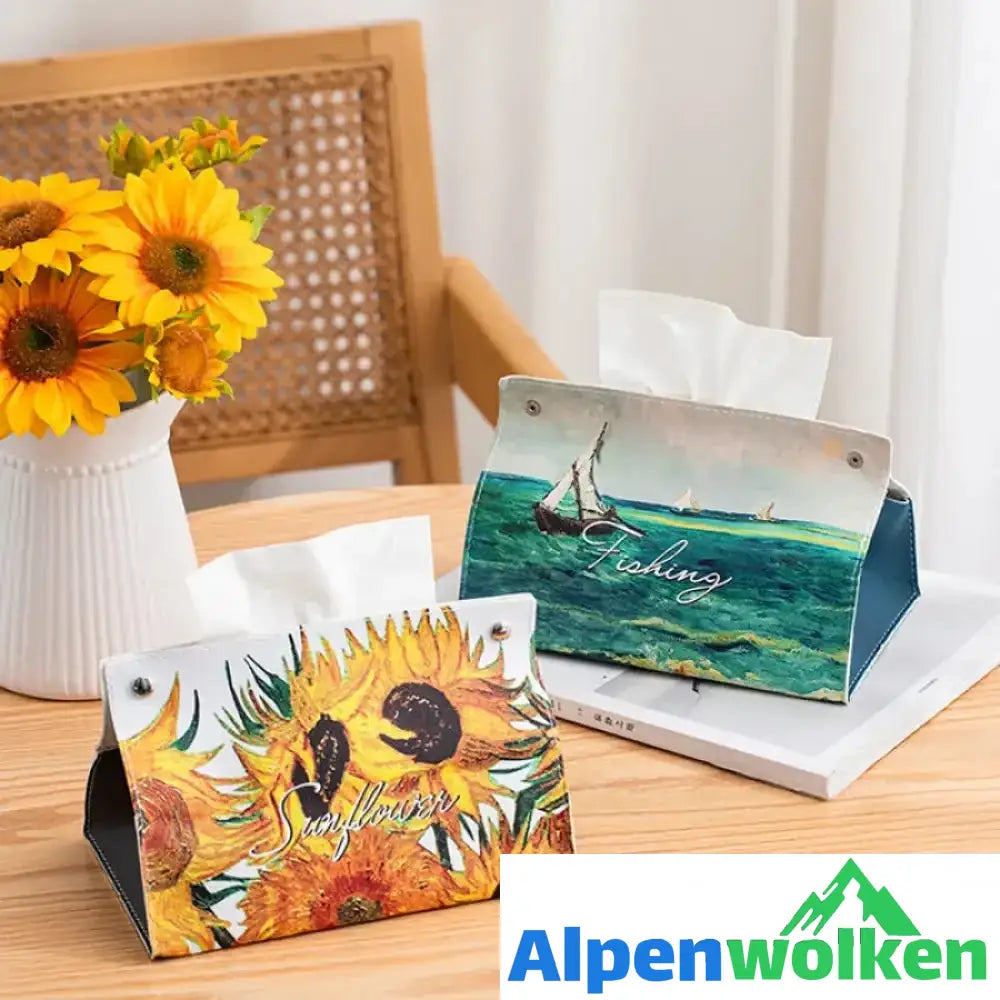 Alpenwolken - Kreative Taschentuchbox Aus Leder🔥