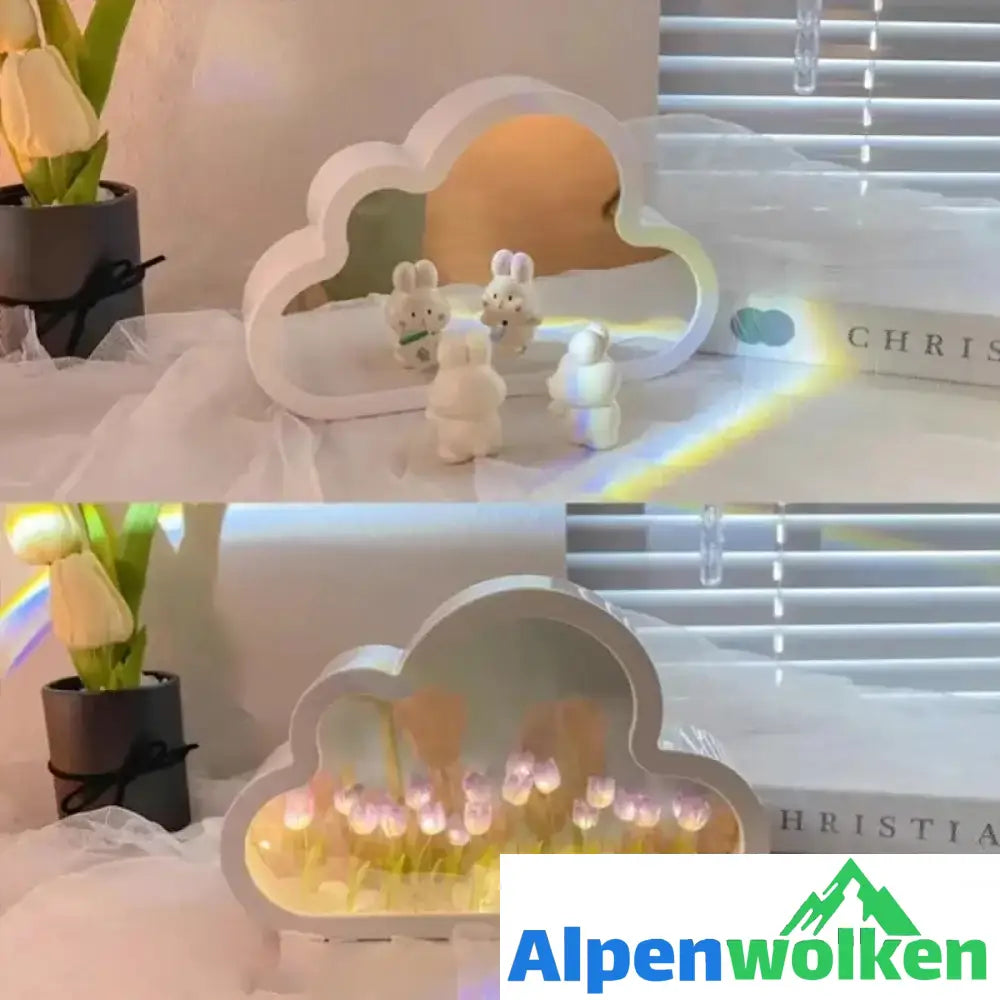 Alpenwolken - Kreative Wolkentulpenlampe | lampen basteln Lila