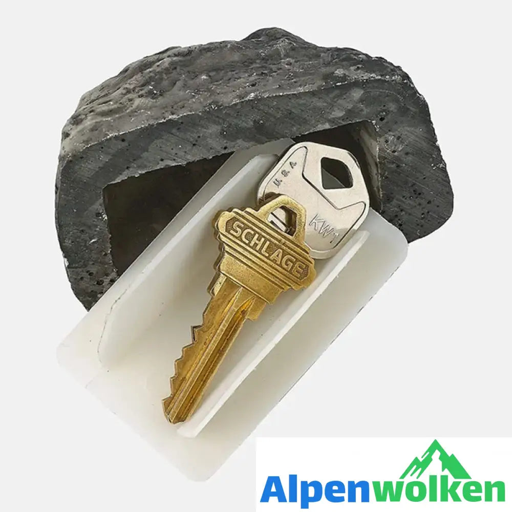 Alpenwolken - Kreativer Schlüsselkasten in Steinform