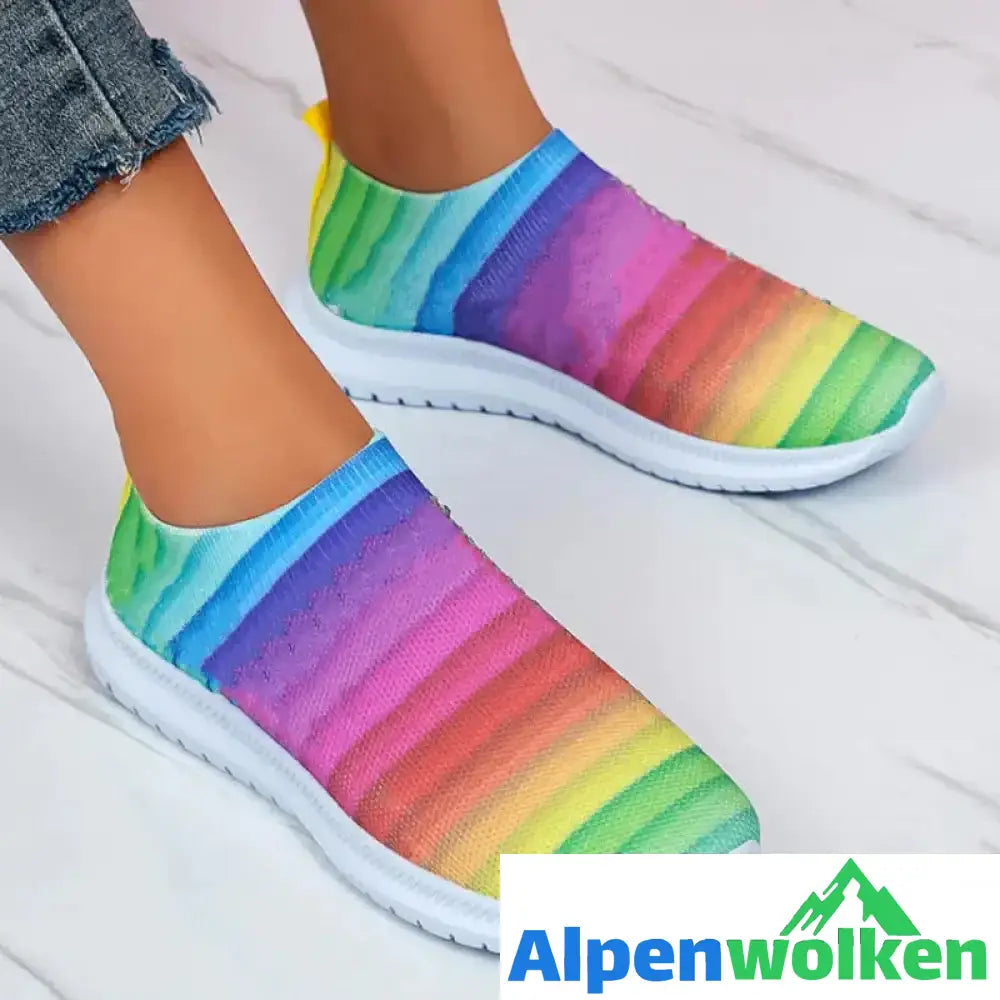 Alpenwolken - Kristall Turnschuhe ohne Diamanten bunt