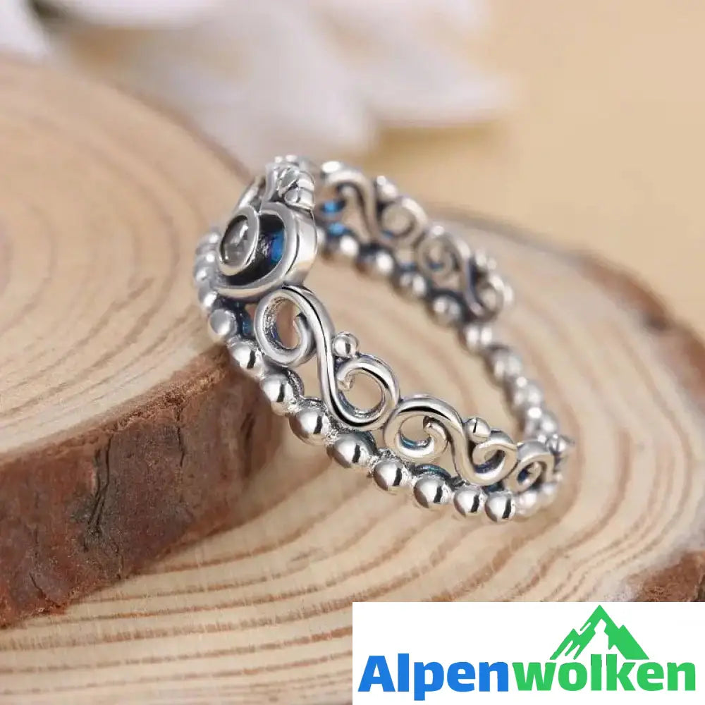 Alpenwolken - Krone - Diamant - Ring