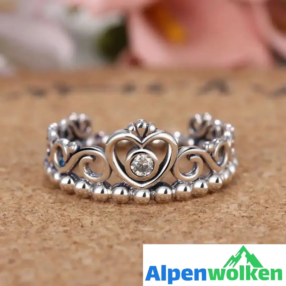 Alpenwolken - Krone - Diamant - Ring