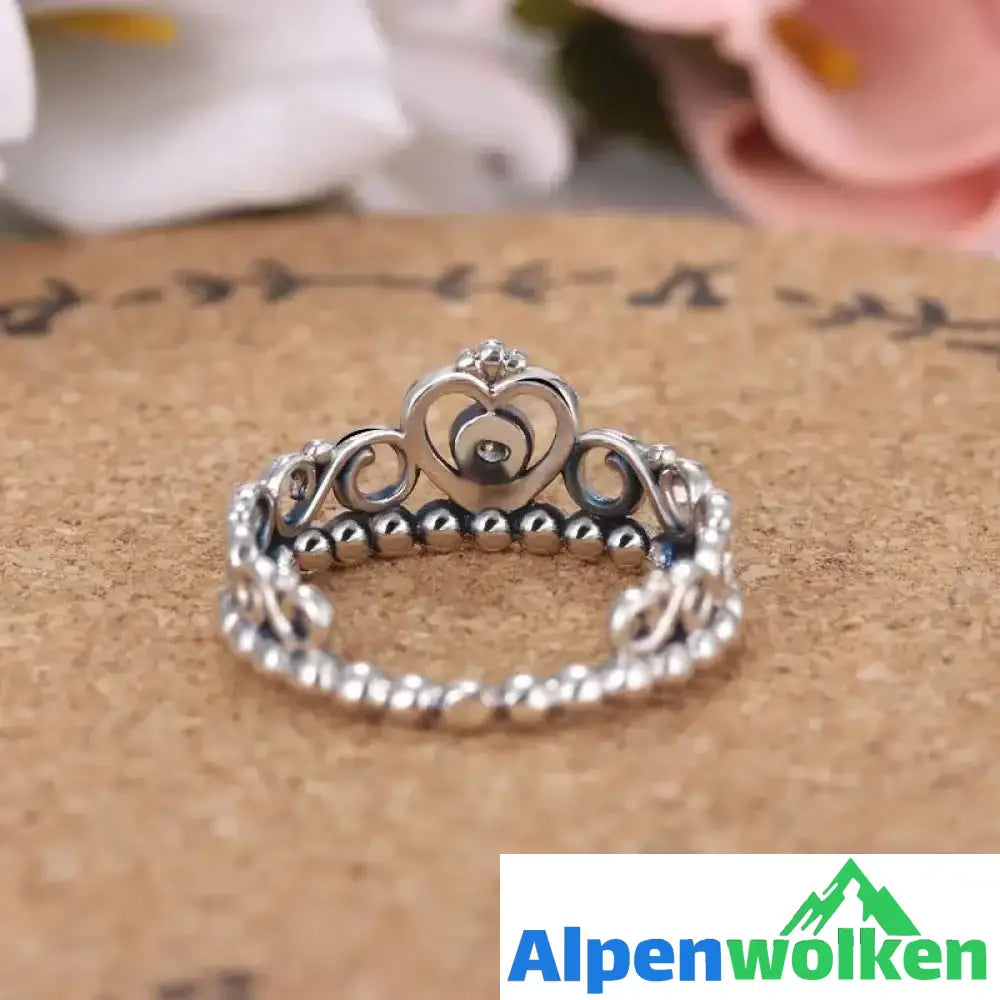 Alpenwolken - Krone - Diamant - Ring