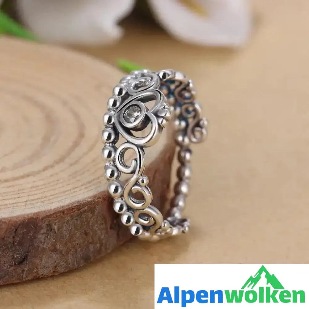 Alpenwolken - Krone - Diamant - Ring