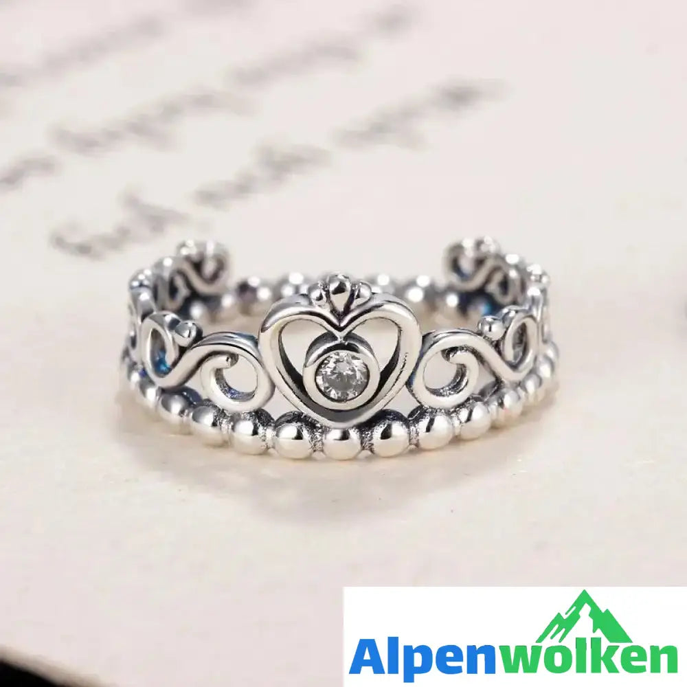 Alpenwolken - Krone - Diamant - Ring