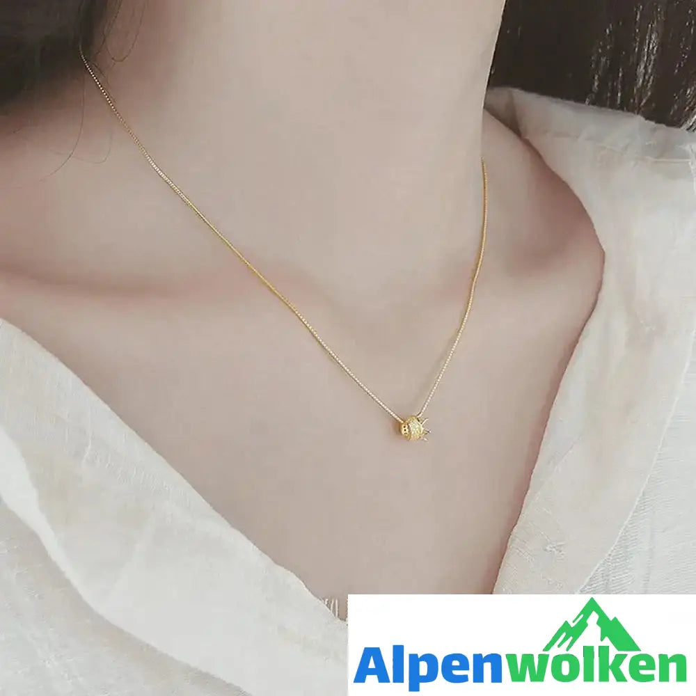 Alpenwolken - Kronenanhänger-Schlüsselbeinkette