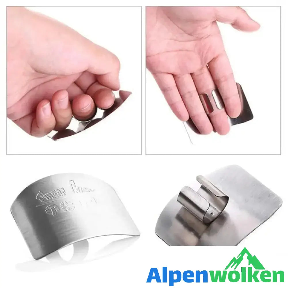 Alpenwolken - Küchengerät Edelstahl Finger- & Handschutz