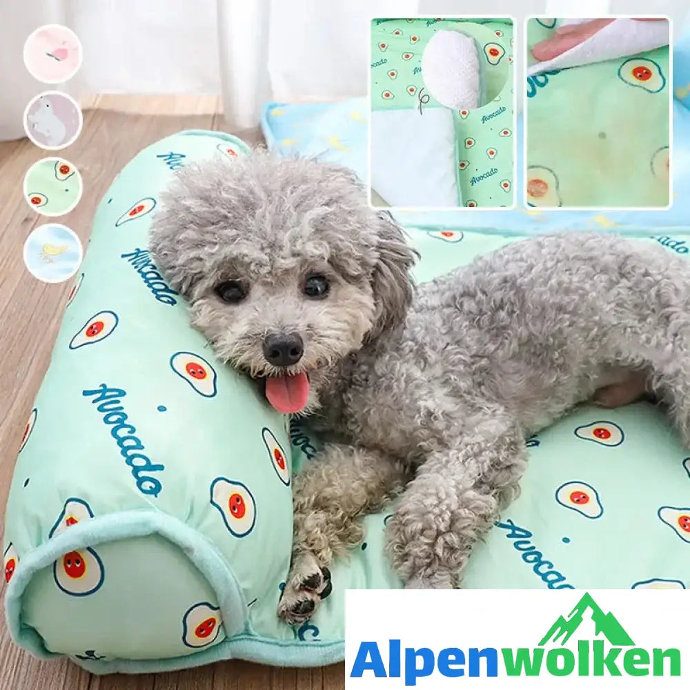 Alpenwolken - Kühlmatte aus Eisseide für Hunde und Katzen