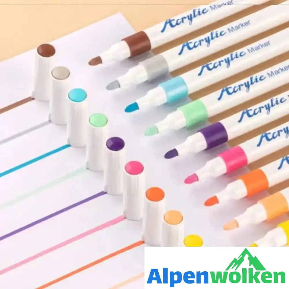 Alpenwolken - Künstlerischer Graffiti-Ölgemälde-DIY-Stift