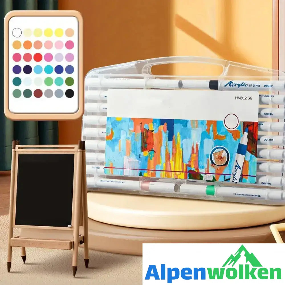 Alpenwolken - Künstlerischer Graffiti-Ölgemälde-DIY-Stift 36 Farben