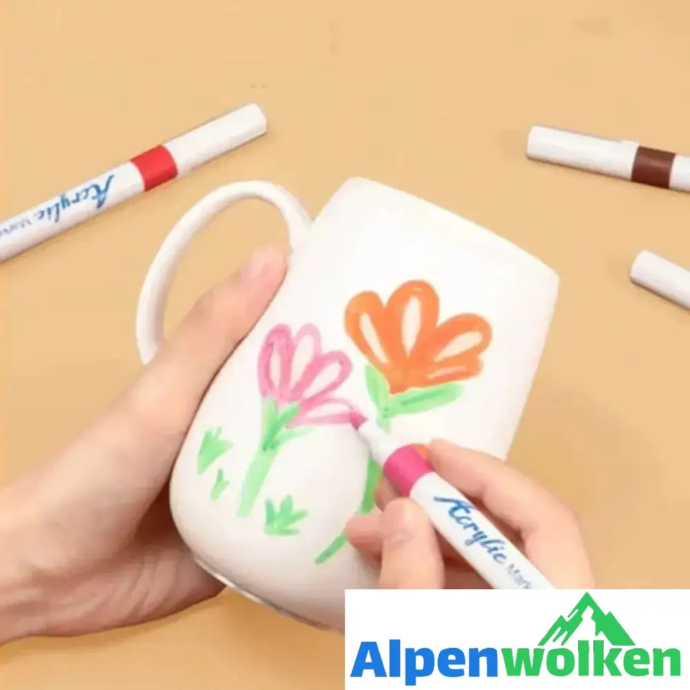 Alpenwolken - Künstlerischer Graffiti-Ölgemälde-DIY-Stift