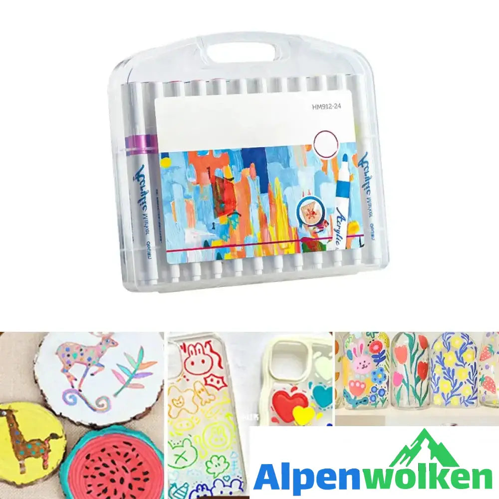 Alpenwolken - Künstlerischer Graffiti-Ölgemälde-DIY-Stift