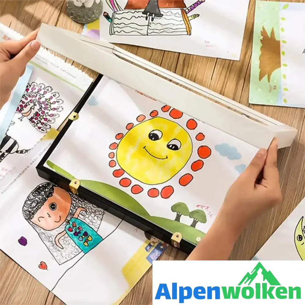 Alpenwolken - Kunstfotorahmen für Kinder