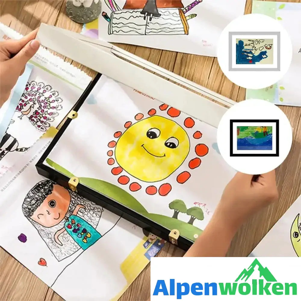 Alpenwolken - Kunstfotorahmen für Kinder