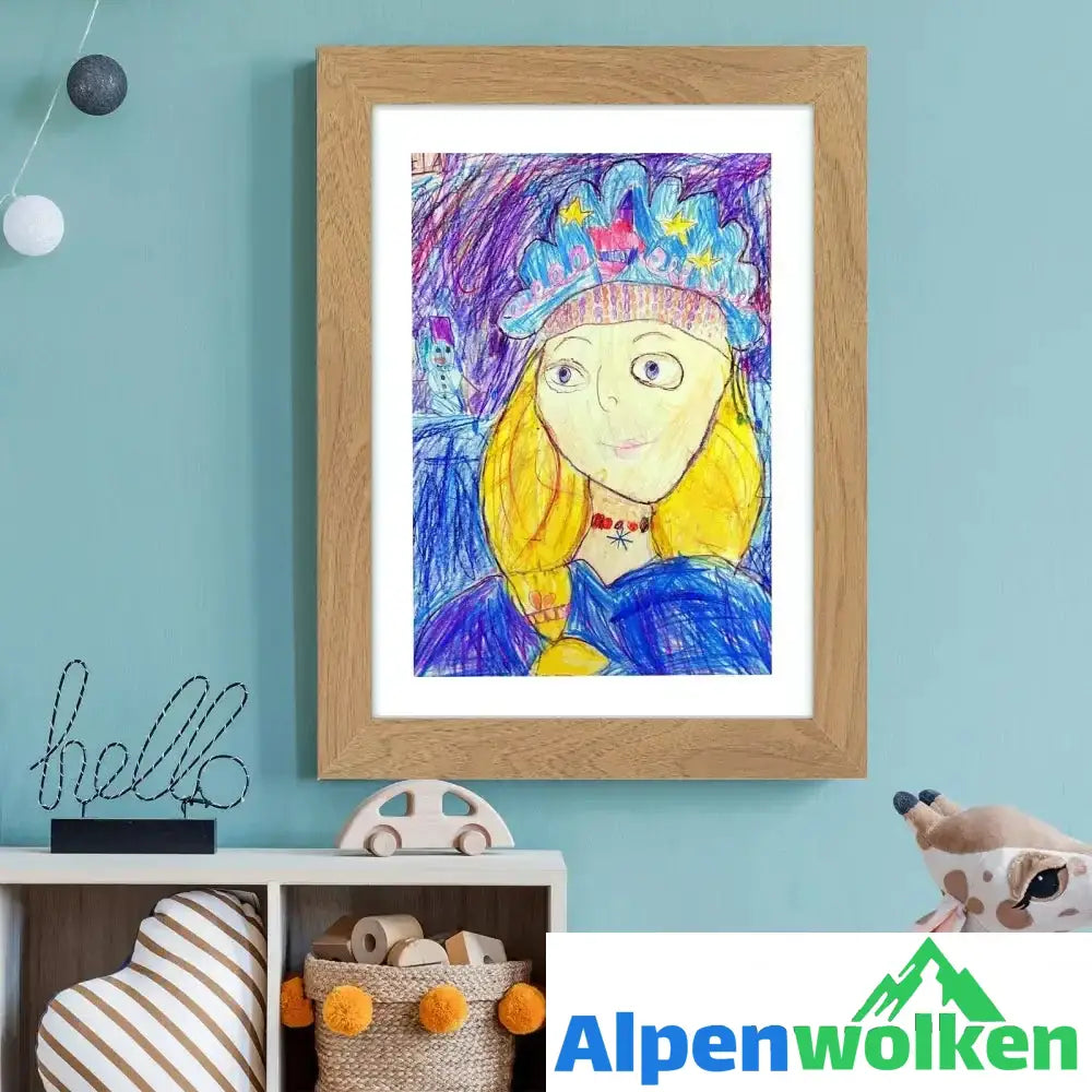 Alpenwolken - Kunstfotorahmen für Kinder