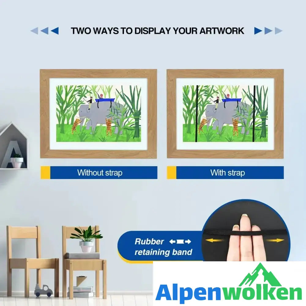 Alpenwolken - Kunstfotorahmen für Kinder