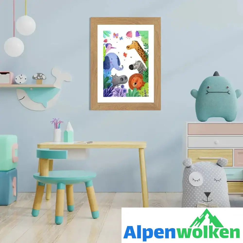 Alpenwolken - Kunstfotorahmen für Kinder