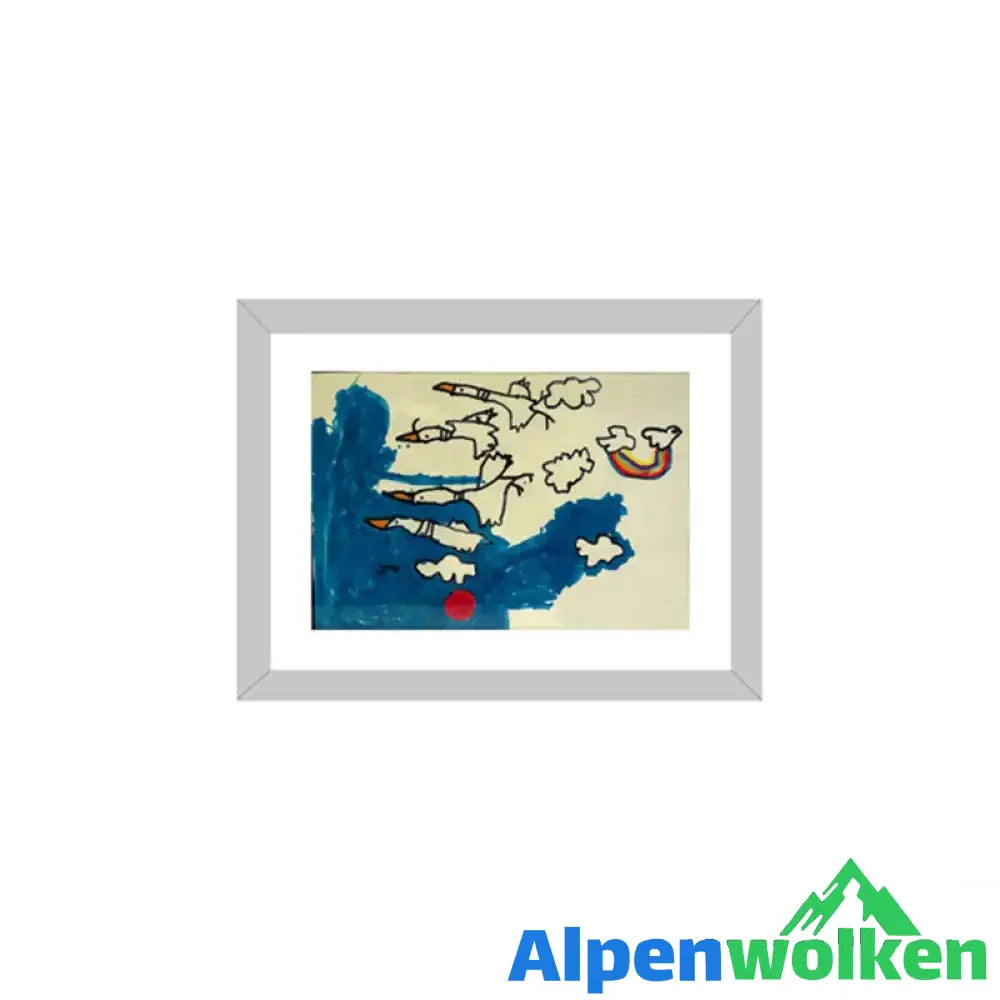 Alpenwolken - Kunstfotorahmen für Kinder