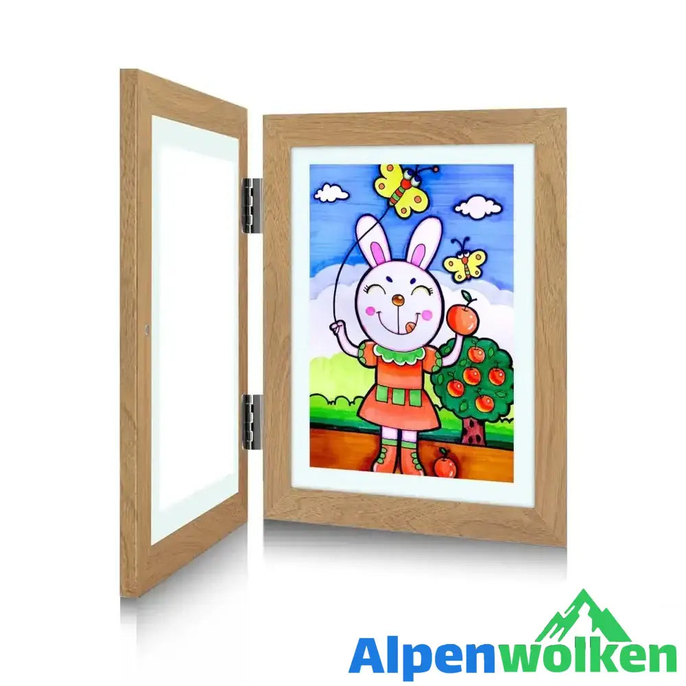 Alpenwolken - Kunstfotorahmen für Kinder Holzfarbe* 1 Stück