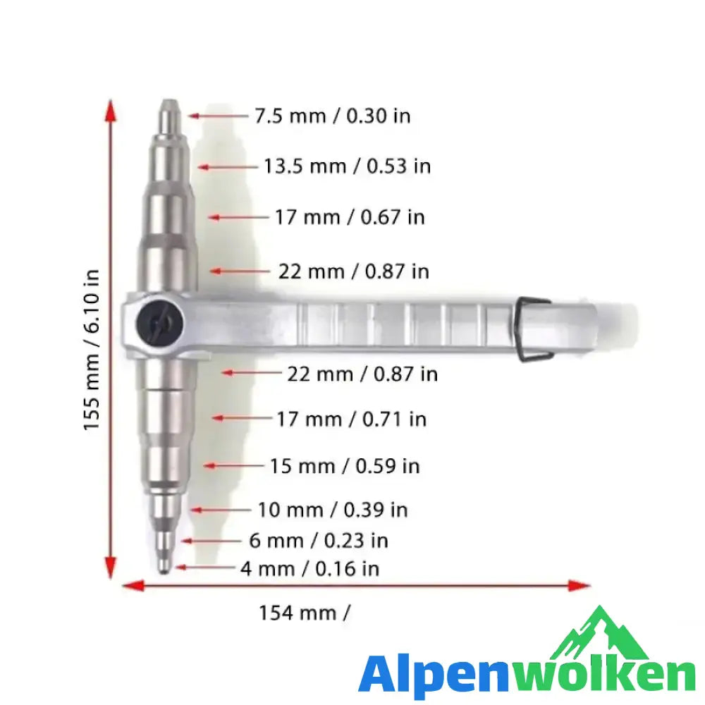 Alpenwolken - Kupferrohr-Expander aus Edelstahl