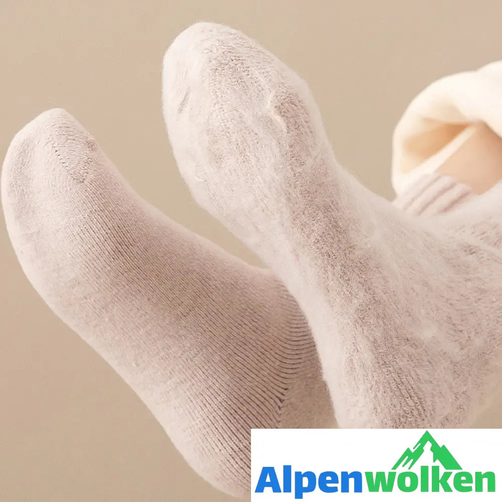 Alpenwolken - Kuschelige Unisex-Winter-Thermosocken aus Samt