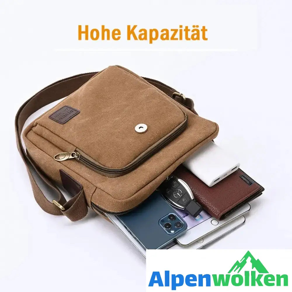 Alpenwolken - Lässige Business-Umhängetasche für Herren