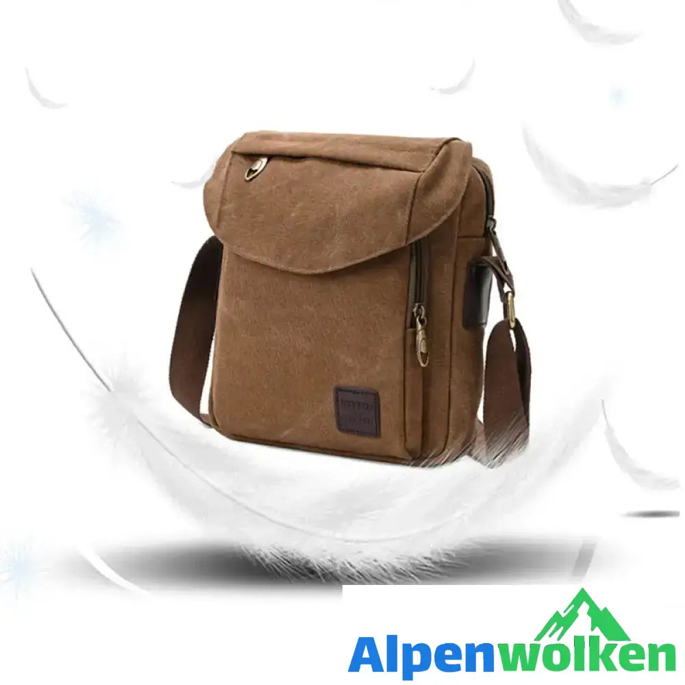 Alpenwolken - Lässige Business-Umhängetasche für Herren