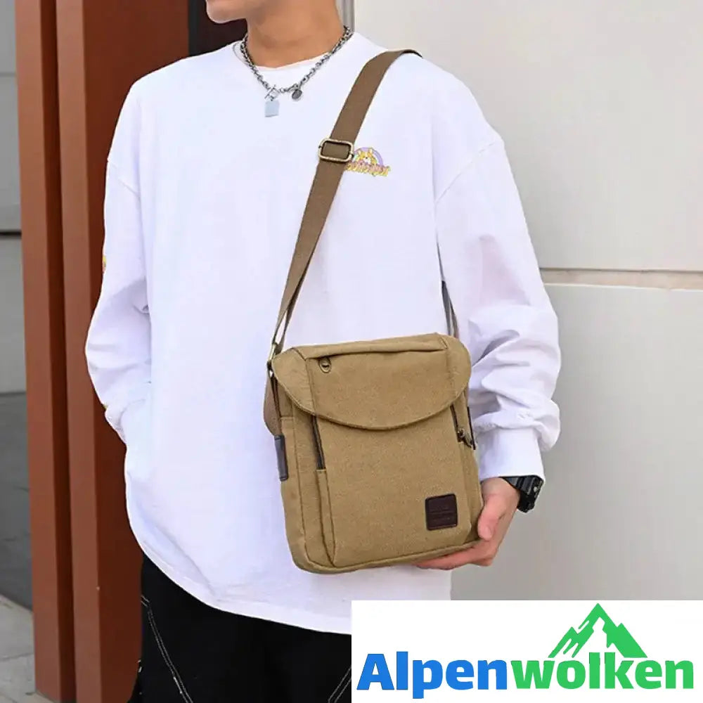 Alpenwolken - Lässige Business-Umhängetasche für Herren