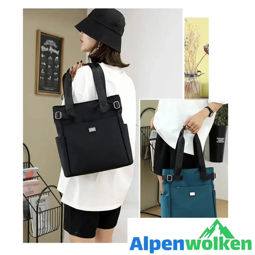 Alpenwolken - Lässige Damenhandtasche aus Nylon