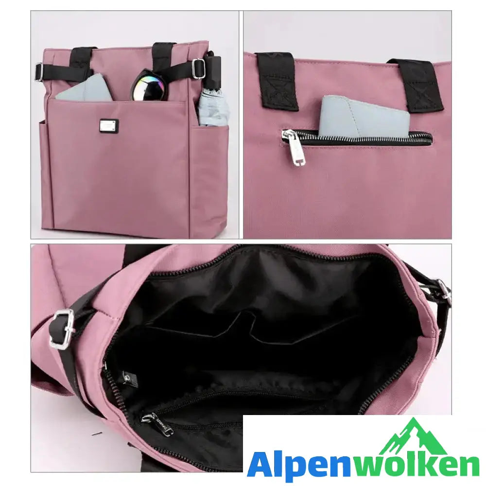 Alpenwolken - Lässige Damenhandtasche aus Nylon