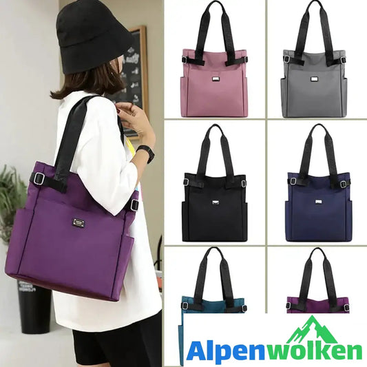 Alpenwolken - Lässige Damenhandtasche aus Nylon