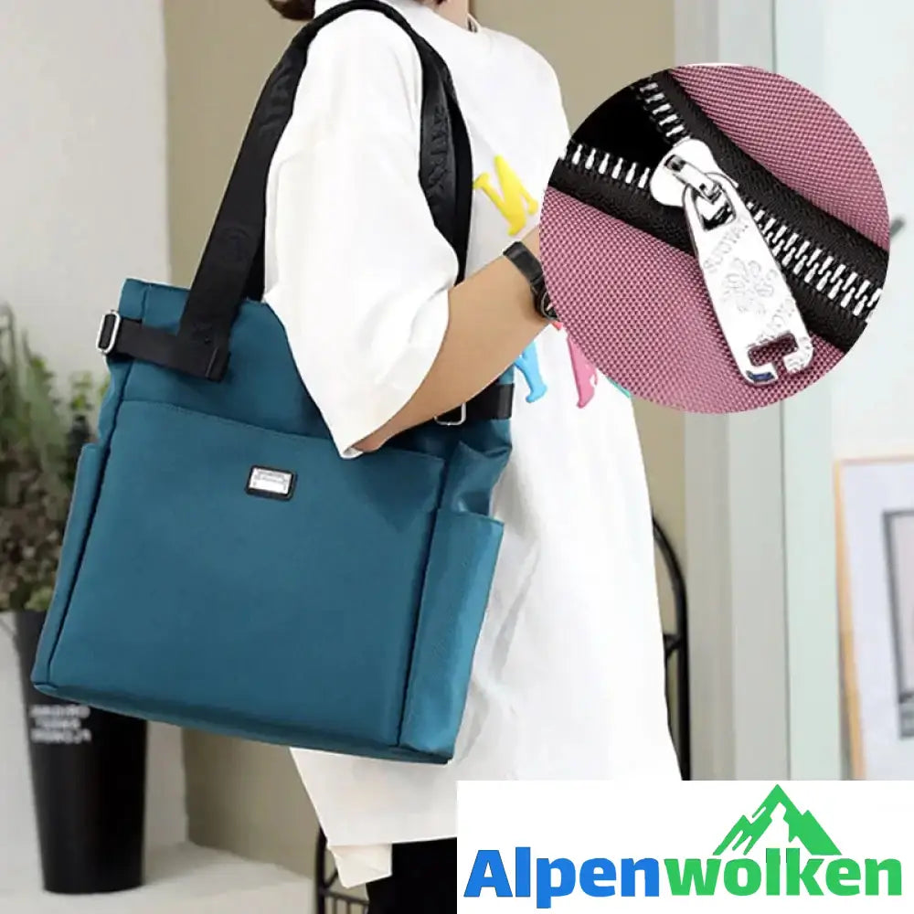 Alpenwolken - Lässige Damenhandtasche aus Nylon