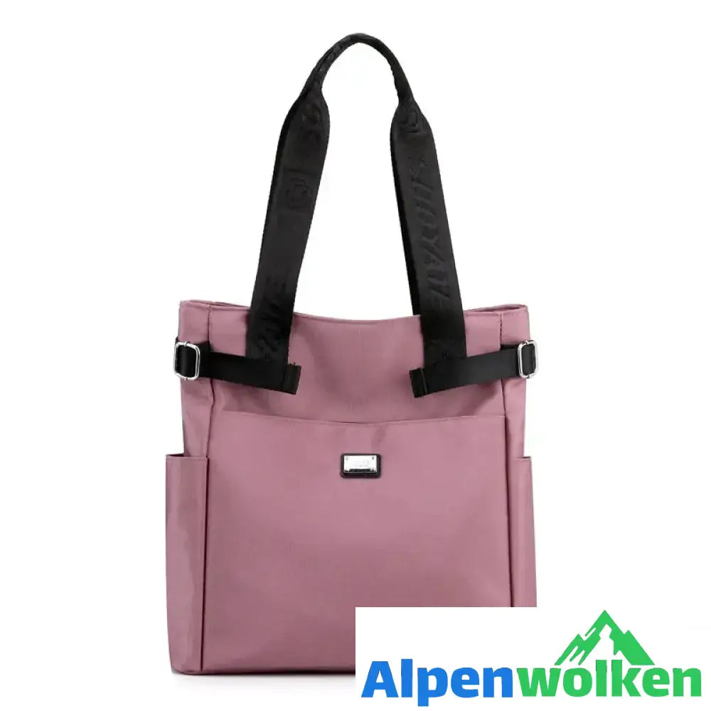 Alpenwolken - Lässige Damenhandtasche aus Nylon lila