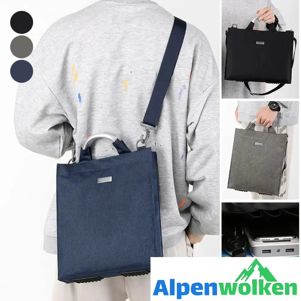 Alpenwolken - Lässige Laptoptasche für Herren