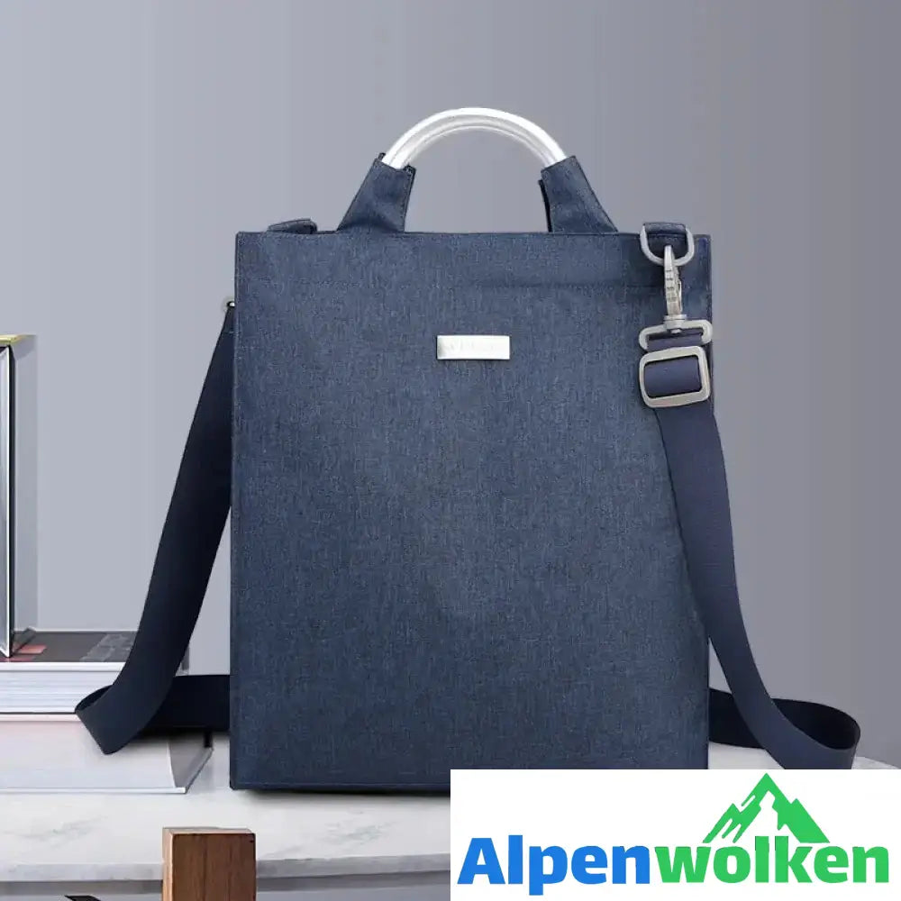 Alpenwolken - Lässige Laptoptasche für Herren vertikal blau