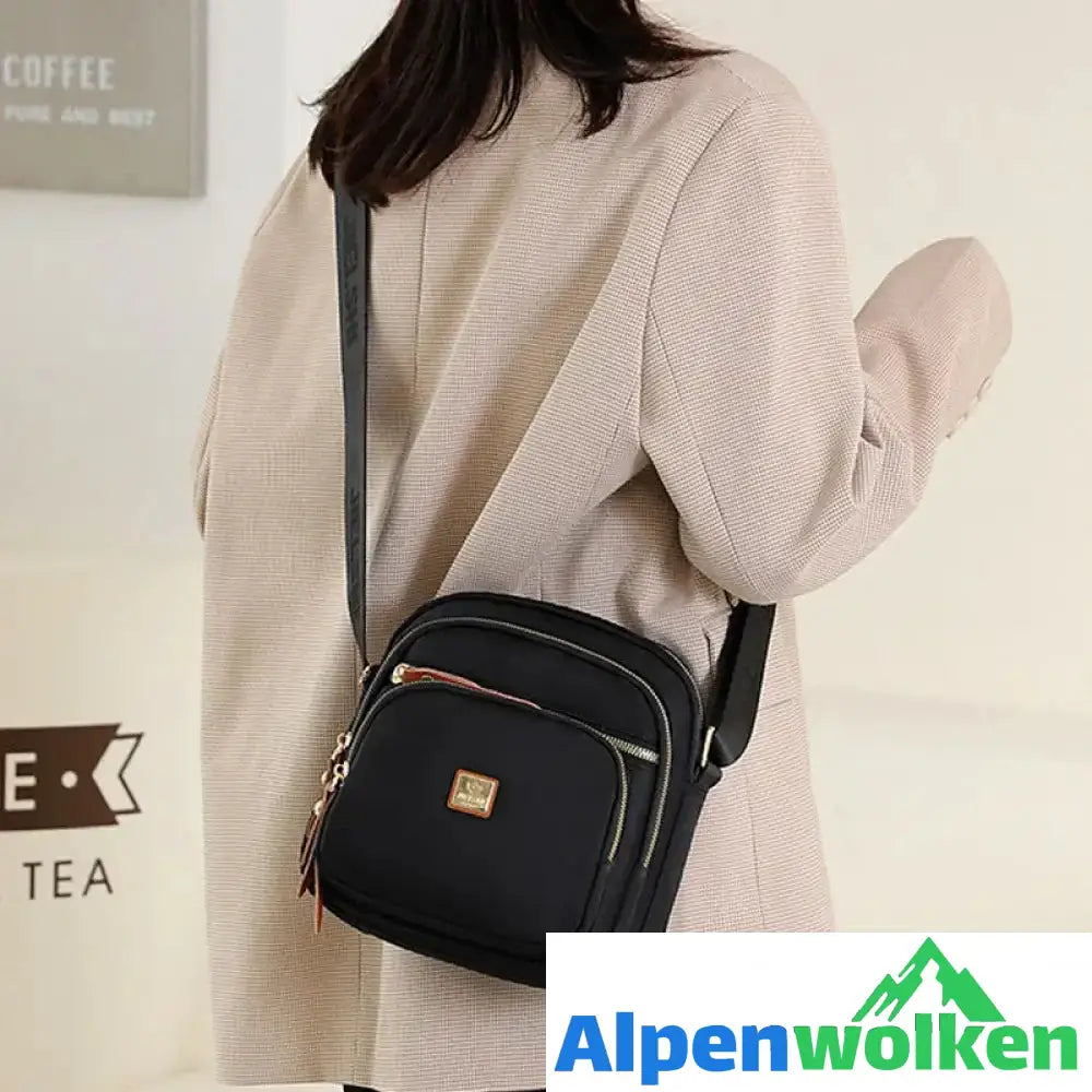 Alpenwolken - Lässige leichte Umhängetasche mit mehreren Taschen für Damen