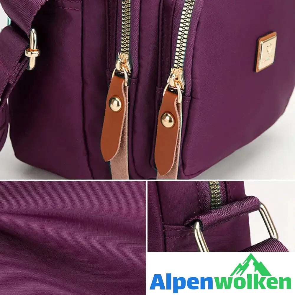 Alpenwolken - Lässige leichte Umhängetasche mit mehreren Taschen für Damen