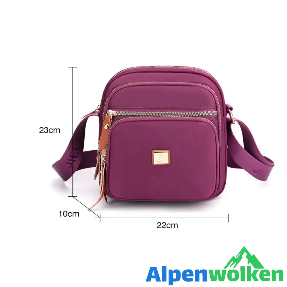 Alpenwolken - Lässige leichte Umhängetasche mit mehreren Taschen für Damen