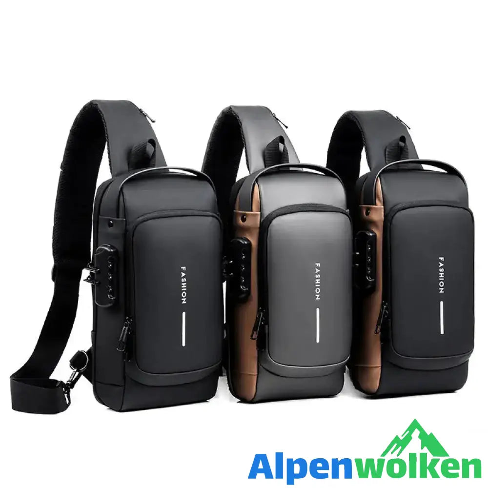 Alpenwolken - Lässige Multifunktionale Diebstahlsichere Brusttasche für Herren