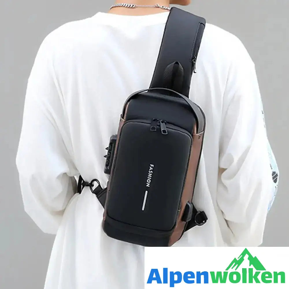 Alpenwolken - Lässige Multifunktionale Diebstahlsichere Brusttasche für Herren