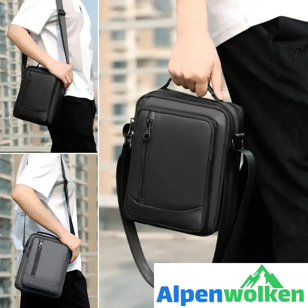 Alpenwolken - Lässige Outdoor-Schultertasche für Herren