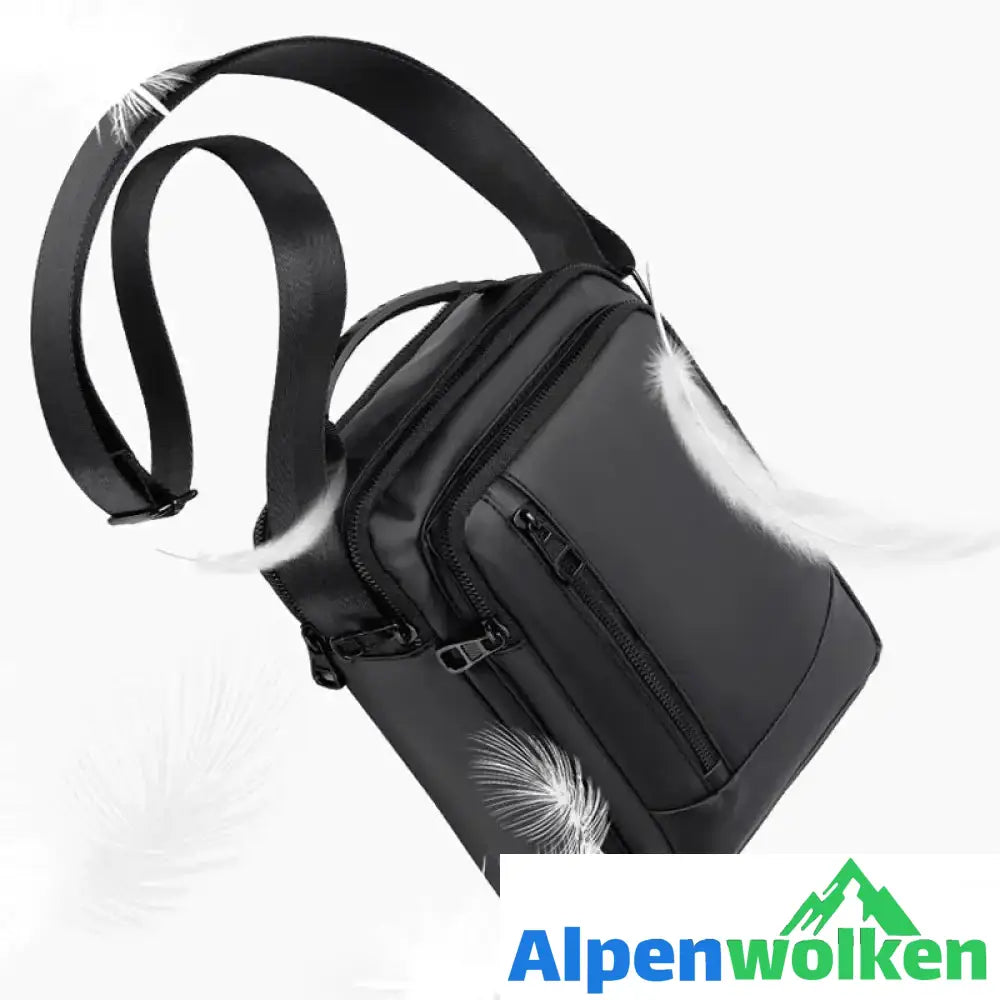 Alpenwolken - Lässige Outdoor-Schultertasche für Herren