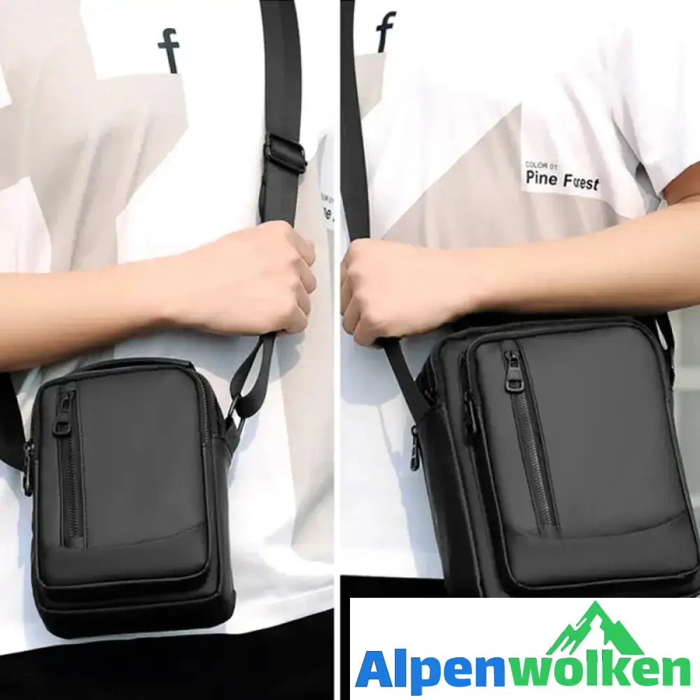 Alpenwolken - Lässige Outdoor-Schultertasche für Herren