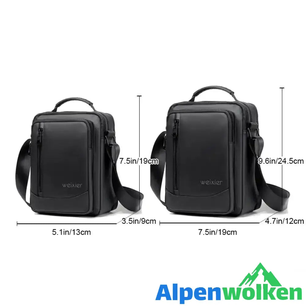 Alpenwolken - Lässige Outdoor-Schultertasche für Herren