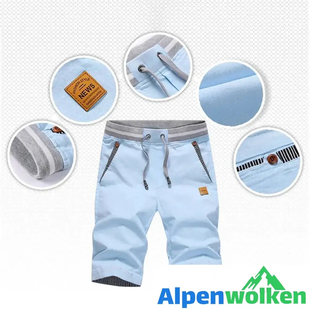 Alpenwolken - Lässige Sommershorts für Herren