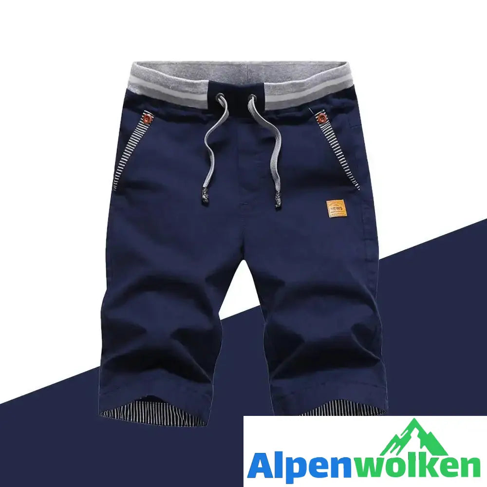 Alpenwolken - Lässige Sommershorts für Herren dunkelblau