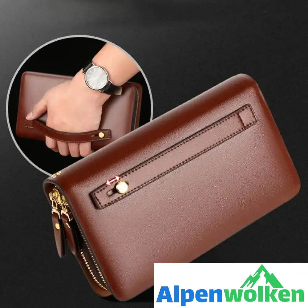 Alpenwolken - Lange Brieftasche für Herren