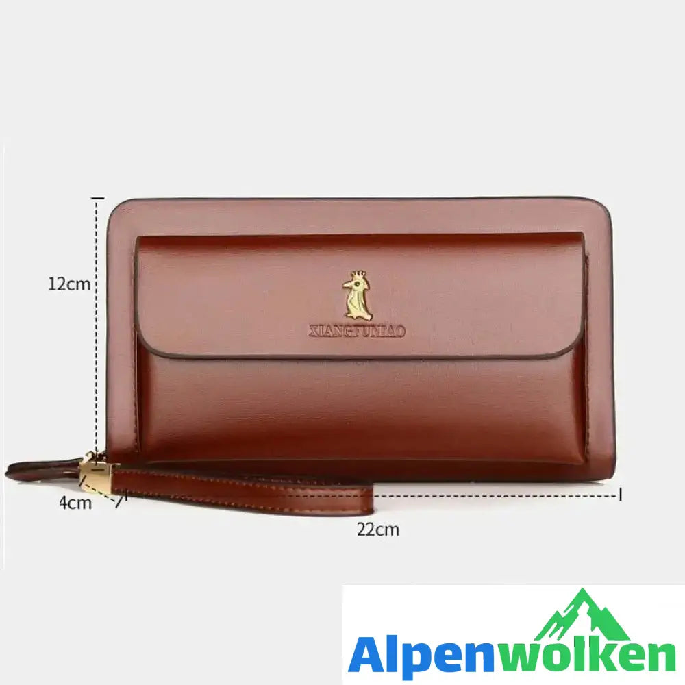 Alpenwolken - Lange Brieftasche für Herren