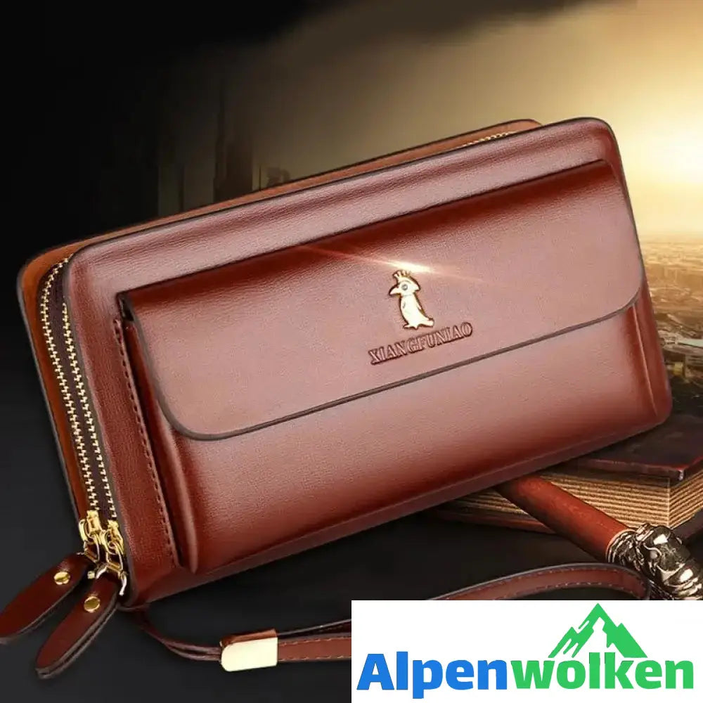 Alpenwolken - Lange Brieftasche für Herren